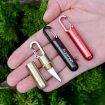 Portable Keychain Pendant Small Knife - Aluminum Alloy Red Cutter - 2