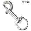 90mm Stainless Steel Swivel Single Hook Pet Leash Hook - 1