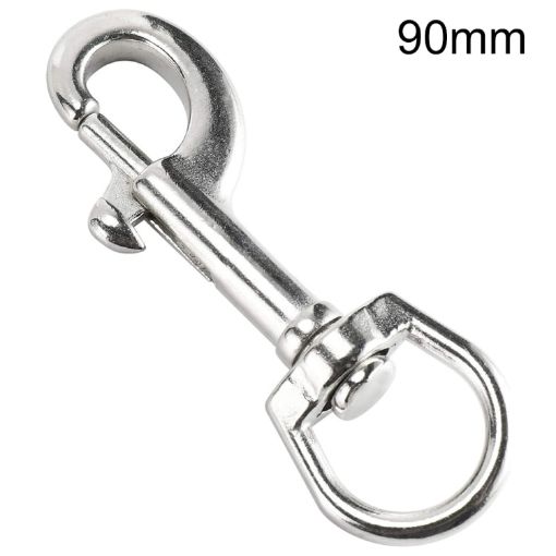 90mm Stainless Steel Swivel Single Hook Pet Leash Hook - 1