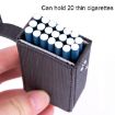 Y-10 Large Capacity Anti-Pressure Cigarette Box - Black - 5