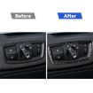 BMW X1 F48/X2 F39 Dark Light Control Sticker Black - 6