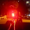 Rechargeable LED Bicycle Warning Tail Light - OPP White Light - 6