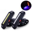 Rechargeable LED Bicycle Warning Tail Light - Red & Blue Strip - 2