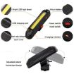 Rechargeable LED Bicycle Warning Tail Light - Red & Blue Strip - 3