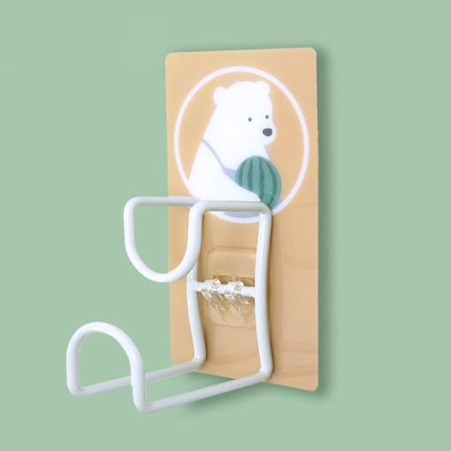 Cartoon Stainless Steel Basin Rack - Wall Mount Bear Design JM004 - 1