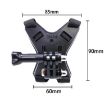 TUYU Motorcycle Helmet Chin Camera & Phone Mount Bracket - Black - 3