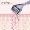 Silver Face Slimming Instrument Roller - Metal Barbed Facial Massager - 6