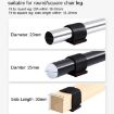 U-Shaped Iron Tube Leg Protector for Dining Table/Chair (18-35mm) 6 PCS - 3