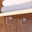 4pcs Large Wardrobe Partition Bracket Set - 7cm Load Bearing - 5