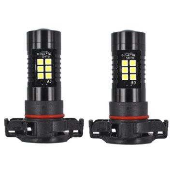 1 Pair H16 High-Power LED White Light Automotive Fog Lamp - 1