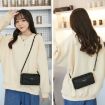 RFID Anti-theft Touch Screen Cross-Body Phone Bag Card Holder Pink - 6