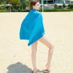 Quick Dry Microfiber Sports Towel 40x80cm - Sky Blue with Mesh Bag - 6