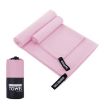 Quick Dry Microfiber Sports Towel 76x152cm with Pink Mesh Bag - 1