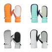 FLYING TERN 307 Kids Waterproof Fleece Gloves - White, Wear-resistant - 2