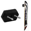 Black Wall Mount Skateboard Stand for Deck Display & Storage - 1