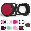 Anti-Lost Tracker Silicone Case for AirTag 24mm (Black+Red) 2 PCS - 2