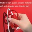 3 PCS Red Silicone Case for Apple USB Data Cable - Soft & Washable - 5