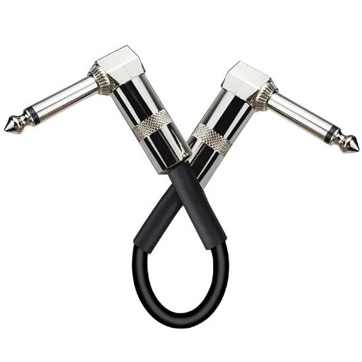 Electric Guitar Effect Line - Single Block Audio Instrument Cable 15cm - 1