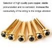 6PCS Red Big Diamond Pure Copper Guitar Caps Citrimine Style - 3