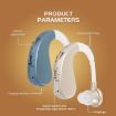 Blue Hearing Aid Audiphones Sound Amplifier with US Plug - 3