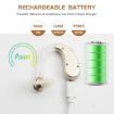 Blue Hearing Aid Audiphones Sound Amplifier with US Plug - 5