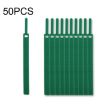 Needle Shape Self-adhesive Cable Organizer 50 PCS, 12x145mm, Green - 1