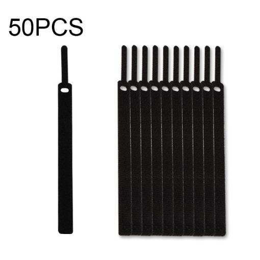 50 PCS Needle Shape Self-adhesive Cable Organizer Bundles 12x115mm Black - 1