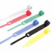 Needle Shape Self-adhesive Cable Organizer 50 PCS, 12x115mm, Green - 3