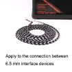 Guitar Connection Wire 1m Black White - Noise Reduction Elbow Audio - 6