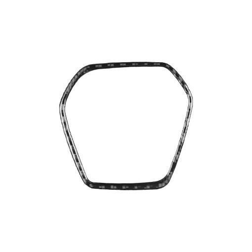Chevrolet Corvette C8 Steering Wheel Frame Sticker Black - 1