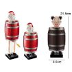 Santa Claus Wooden Barrels Automatic Ejection Cigarette Cases Toy - 2