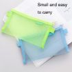 Transparent Mesh Exam Pen Bag - Triangle Style (Green) - Hechooses D033 - 4