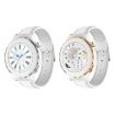 HW3 Mini Heart Rate/Blood Oxygen Smart Watch with NFC - Silver/White - 2