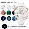 HW3 Mini Smart Watch - Heart Rate & Blood Oxygen Monitor, NFC, Gold/White - 5