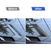 Chevrolet Corvette C8 Roof Camera Frame Sticker Set - 6pcs Black - 7