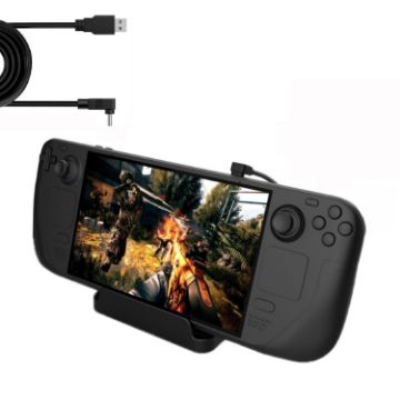 PGTECH Steam Deck Console Holder & Charging Cable Set (2 PCS) - 1