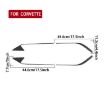 Chevrolet Corvette C8 Roof Engine Vent Sticker Set - 4pcs Black - 3