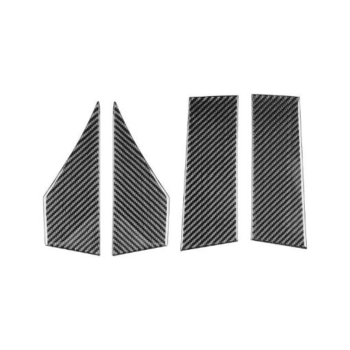 Chevrolet Corvette C8 Roof Side Decorative Stickers Set - 4pcs Black - 1