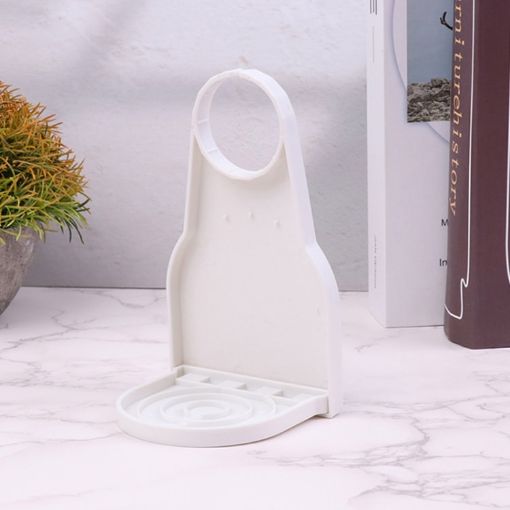 Foldable Laundry Detergent Drip Catcher Tray Cup Holder (White) - 1