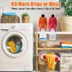 Foldable Laundry Detergent Drip Catcher Tray Cup Holder (White) - 4