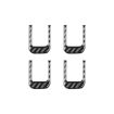 Chevrolet Corvette C8 Sun Visor Decorative Sticker Set - 4pcs Black - 1