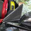 Chevrolet Corvette C8 A-Pillar Decorative Sticker Set - 4pcs Black - 7