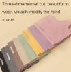 WST-41 Beige Winter Thin Flannel Warm Mittens Nail Protective Gloves - 3