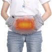 Gray Electric Heated Hand Warmer Muff - Cold Weather Thermal Glove Bag - 1