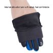 Men's Black Velvet Cycling Gloves - Windproof & Warm, 1 Pair - 4