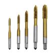 Titanium Plated HSS Tap Set M3-M8 Straight Slot Inner Thread - 1