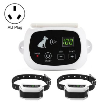 Wireless Electric Dog Fence Shock Collar for Two Dogs - KD-661 (AU Plug) - 1