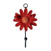 Red Resin Flower Wall Coat Hooks - Home Decor Hangings - 1