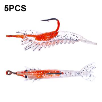 HENGJIA SO077 5 PCS Shrimp Soft Lure 6cm 3g Sea Bass Fake Lure - 1