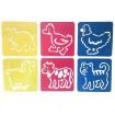 DIY Drawing Stencil for Kids - Colorful Hollow Copy Board (H-01) - 1